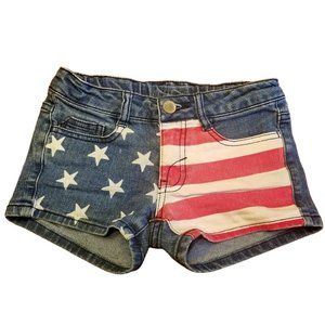 EUC Rare HTF | 🇺🇲 Route 66🇺🇸 | Flag Patriotic Shorts 🇺🇸 | Girls | Size: 7